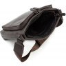 Коричневая наплечная сумка-планшет из натуральной кожи на молнии ST Leather (15478) - 6