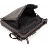 Коричневая наплечная сумка-планшет из натуральной кожи на молнии ST Leather (15478) - 7