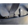 Мужская сумка-портфель из натуральной кожи крейзи хорс синего цвета TARWA (21735) - 2