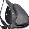 Практичный мужской слинг-рюкзак на одно плечо из телячьей кожи черного цвета Tarwa (19653) - 5