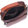 Кожаная мужская сумка-барсетка рыжего цвета с ручкой Vintage (2421277) - 4