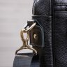 Мужская кожаная сумка-барсетка маленького размера в черном цвете SHVIGEL (00875) - 10