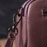 Женская сумка-клатч из фактурной кожи пудрового цвета Vintage (2422126) - 9