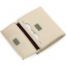 Качественный женский кошелек двойного сложения из светло-бежевой кожи KARYA (19992) - 5