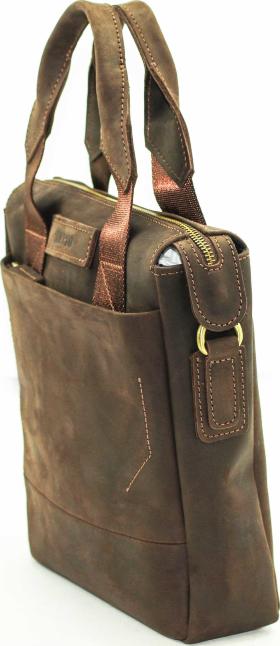 Мужская винтажная сумка коричневого цвета VATTO (12017) - 2