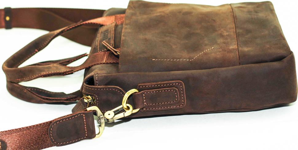 Мужская винтажная сумка коричневого цвета VATTO (12017)