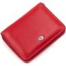 Женский кожаный кошелек красного цвета на молниевой застежке ST Leather 1767276 - 3