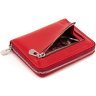 Женский кожаный кошелек красного цвета на молниевой застежке ST Leather 1767276 - 7