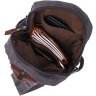 Черный мужской текстильный слинг-рюкзак в стиле милитари Vintagе 2422179 - 5