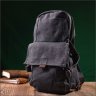 Черный мужской текстильный слинг-рюкзак в стиле милитари Vintagе 2422179 - 7