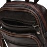 Мужская маленькая кожаная сумка-барсетка в темно-коричневом цвете Keizer (22079) - 6