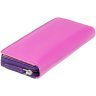 Вместительный кожаный женский кошелек розово-фиолетового цвета c RFID - Visconti Honolulu 68776 - 10