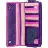 Вместительный кожаный женский кошелек розово-фиолетового цвета c RFID - Visconti Honolulu 68776 - 11