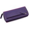 Вместительный кожаный женский кошелек розово-фиолетового цвета c RFID - Visconti Honolulu 68776 - 4