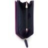 Вместительный кожаный женский кошелек розово-фиолетового цвета c RFID - Visconti Honolulu 68776 - 2
