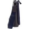 Кожаная темно-синяя мужская сумка с ремешком на плечо ST Leather (15475) - 2