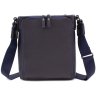 Кожаная темно-синяя мужская сумка с ремешком на плечо ST Leather (15475) - 4