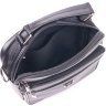 Черная мужская сумка-барсетка из натуральной кожи с ручкой Vintage (2421278) - 4