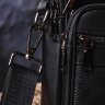 Черная мужская сумка-барсетка из натуральной кожи с ручкой Vintage (2421278) - 9