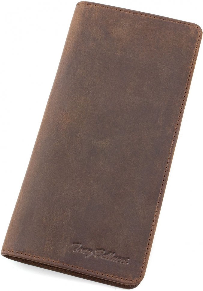 Купюрник цвета коньяк из натуральной кожи Tony Bellucci (10563)