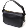 Черная женская сумка через плечо из натуральной кожи Vintage (2422127) - 1