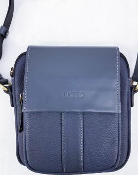 Стильная мужская сумка через плечо синего цвета VATTO (11719)