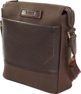 Мужская сумка коричневого цвета из кожи флотар VATTO (12018)
