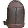 Коричневый рюкзак из комбинированной кожи Issa Hara (21148) - 1