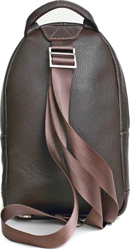 Коричневый рюкзак из комбинированной кожи Issa Hara (21148)
