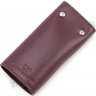 Кожаная ключница на кнопках цвета марсала ST Leather (16116) - 3