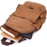 Вместительный текстильный мужской-рюкзак слинг коричневого цвета Vintagе 2422180 - 6