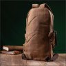 Вместительный текстильный мужской-рюкзак слинг коричневого цвета Vintagе 2422180 - 8