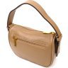 Женская сумка-кроссбоди из натуральной кожи бежевого цвета с одной лямкой Vintage (2422128) - 2