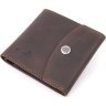 Мужское кожаное винтажное портмоне коричневого цвета с карманом для монет Shvigel (2416613) - 1