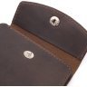 Мужское кожаное винтажное портмоне коричневого цвета с карманом для монет Shvigel (2416613) - 3