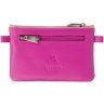 Розово-фиолетовая ключница из натуральной высококачественной кожи на молнии Visconti Cora 69178 - 1