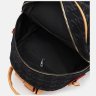 Черный женский рюкзак из экокожи с принтом гусиная лапка - Monsen 71779 - 5