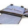 Эксклюзивная мужская текстильная сумка через плечо голубого цвета TARWA (19952) - 5