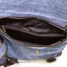 Эксклюзивная мужская текстильная сумка через плечо голубого цвета TARWA (19952) - 6