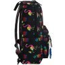 Черный текстильный подростковый рюкзак с фламинго Bagland (53279) - 2