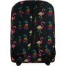 Черный текстильный подростковый рюкзак с фламинго Bagland (53279) - 3