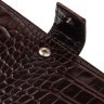 Мужской вертикальный бумажник из натуральной кожи с тиснением под крокодила CANPELLINI (2421915) - 3