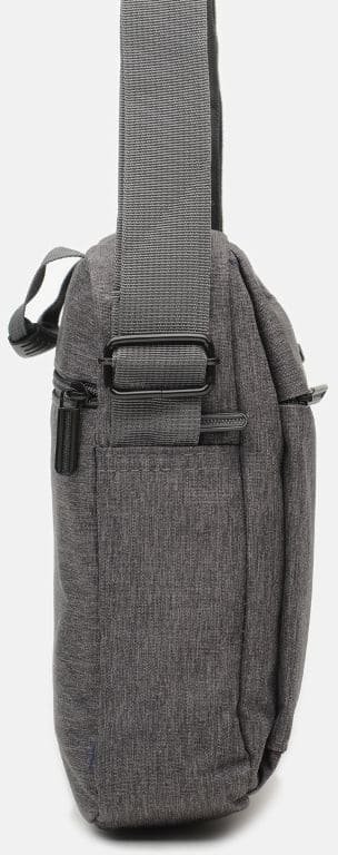 Мужская серая сумка-барсетка из полиэстера с ручкой Monsen (21940)