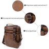 Мужская сумка-барсетка из натуральной кожи коричневого цвета Vintage (20392) - 10