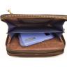 Функциональный мужской кошелек - клатч коричневого цвета VATTO (11821) - 5