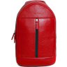 Красный кожаный городской рюкзак из натуральной кожи Issa Hara (21146) - 1