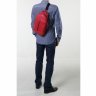 Красный кожаный городской рюкзак из натуральной кожи Issa Hara (21146) - 5