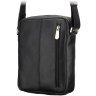 Небольшая мужская сумка-планшет из гладкой кожи черного цвета Visconti Colt 69279 - 12