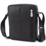 Небольшая мужская сумка-планшет из гладкой кожи черного цвета Visconti Colt 69279 - 3