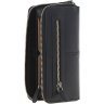 Качественный женский кошелек из гладкой кожи черного цвета на молнии с RFID - Ashwood 69679 - 12